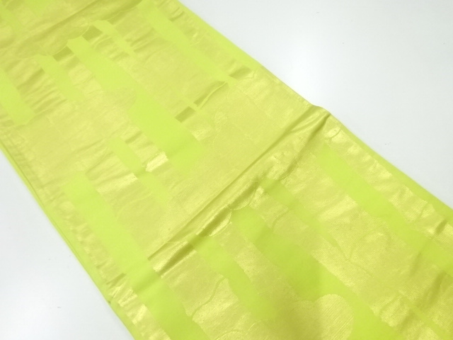 弥栄織物製　竹林模様織出し袋帯